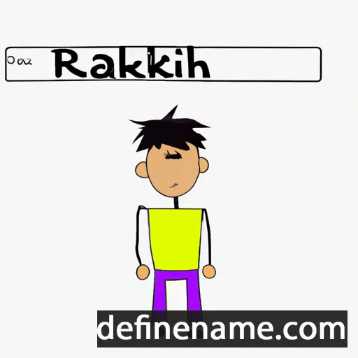 cartoon of the name Rakhil