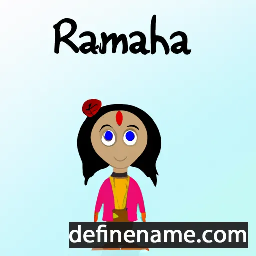 cartoon of the name Rakhima