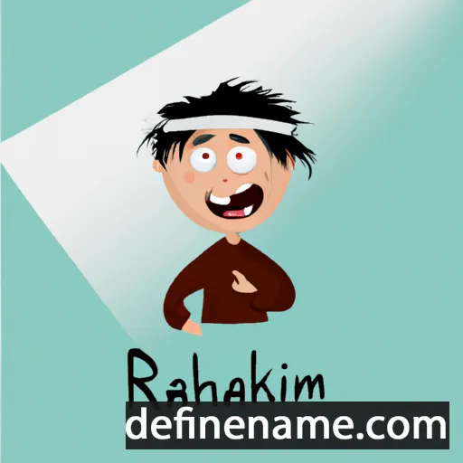 cartoon of the name Rakhimzhan