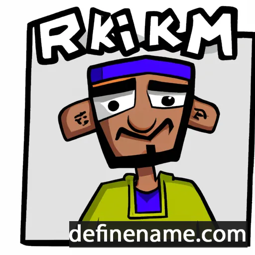 cartoon of the name Rakim