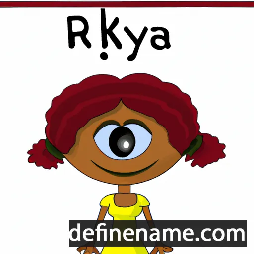 cartoon of the name Rakiya