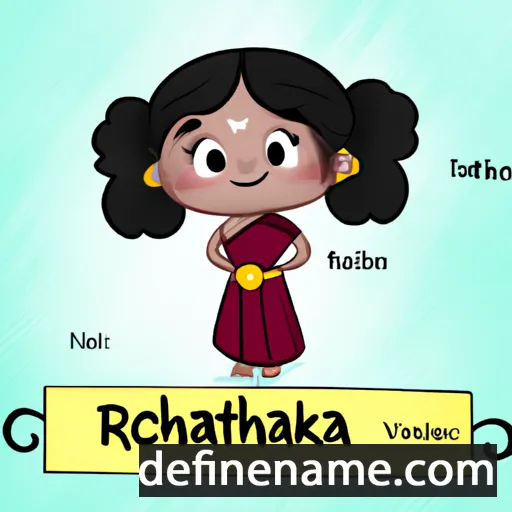 Rakshitha cartoon