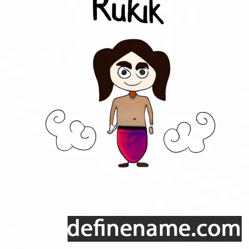 cartoon of the name Rakul