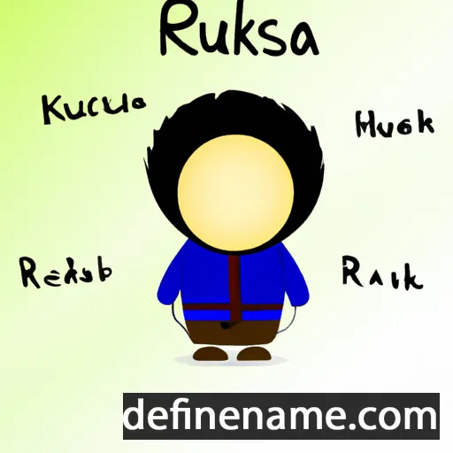 cartoon of the name Rakusa