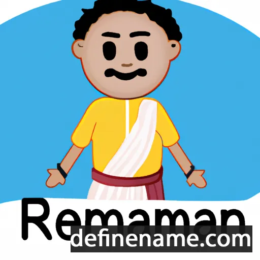 cartoon of the name Ramanan