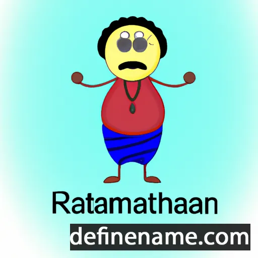 cartoon of the name Ramanathan