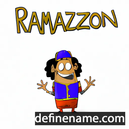 cartoon of the name Ramazon