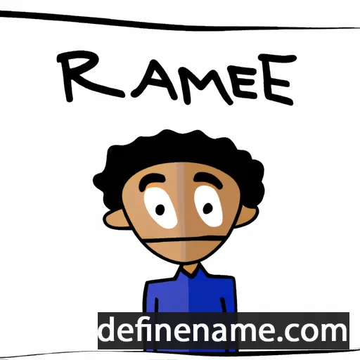 cartoon of the name Rameel