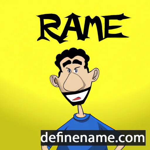 cartoon of the name Ramez