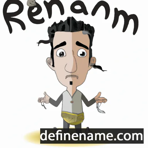 cartoon of the name Ramezan