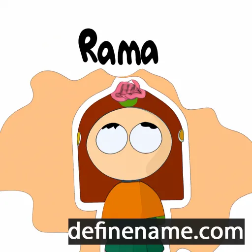 cartoon of the name Ramia