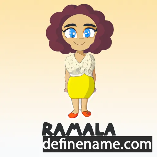 cartoon of the name Ramila