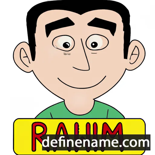 cartoon of the name Ramin