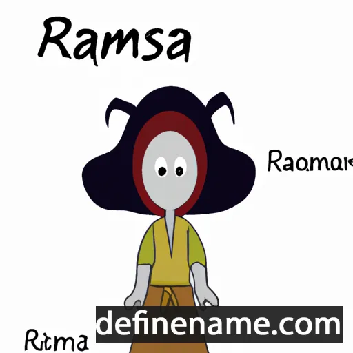 cartoon of the name Ramisa