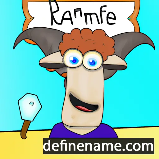 cartoon of the name Rammfre