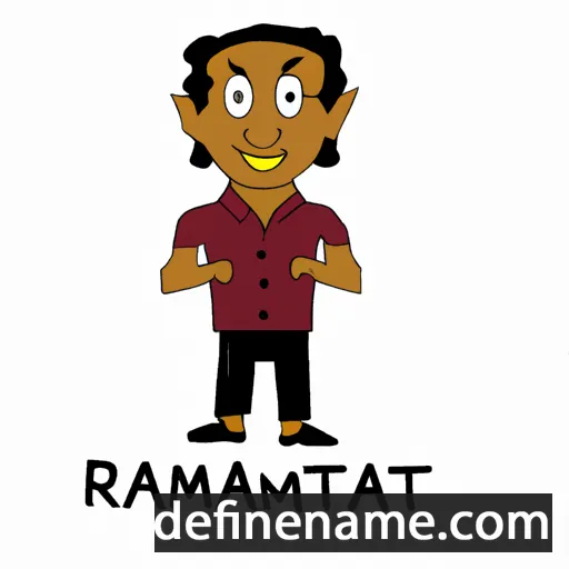 cartoon of the name Ramnath