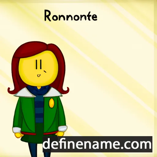 cartoon of the name Ramonetta