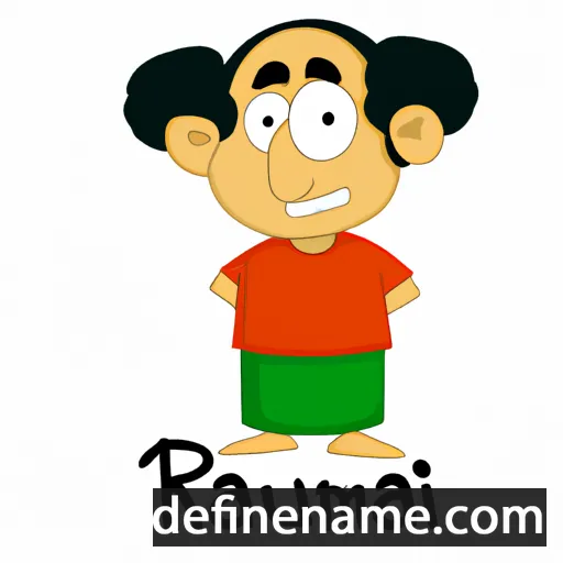 cartoon of the name Ramu