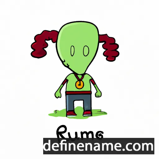 cartoon of the name Ramunė