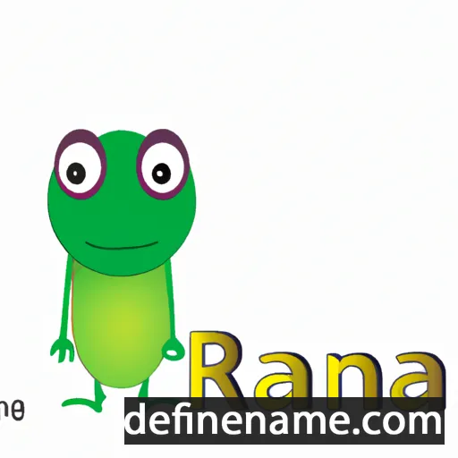 cartoon of the name Rana