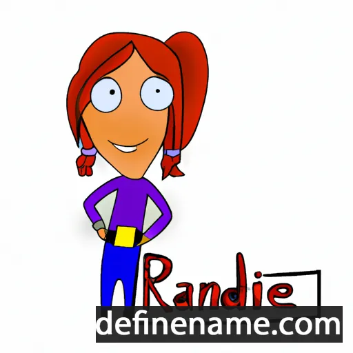 cartoon of the name Randee