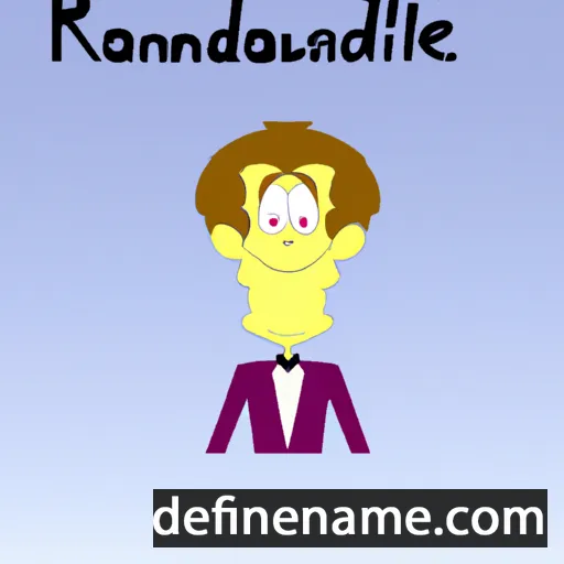 cartoon of the name Randolphe