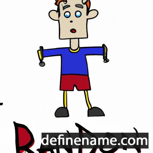 cartoon of the name Randon