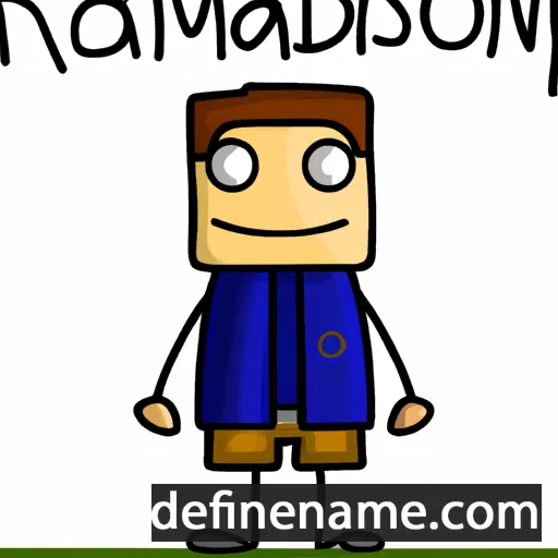 cartoon of the name Randsom