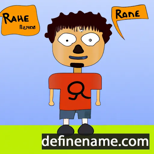 cartoon of the name Rane