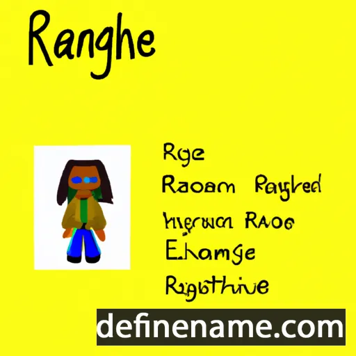 cartoon of the name Raneigh