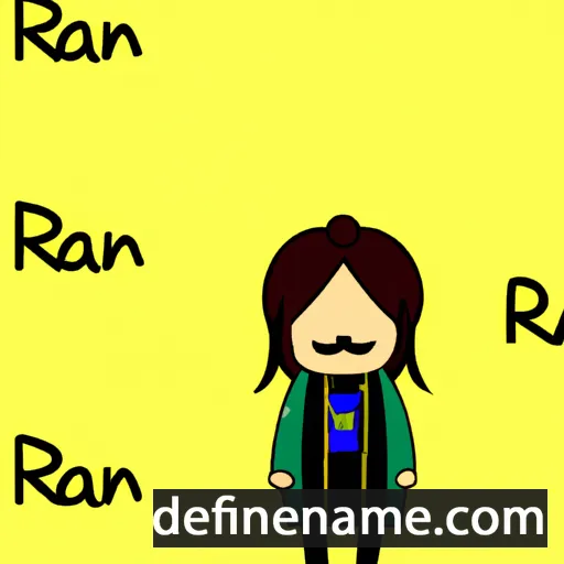 cartoon of the name Rani