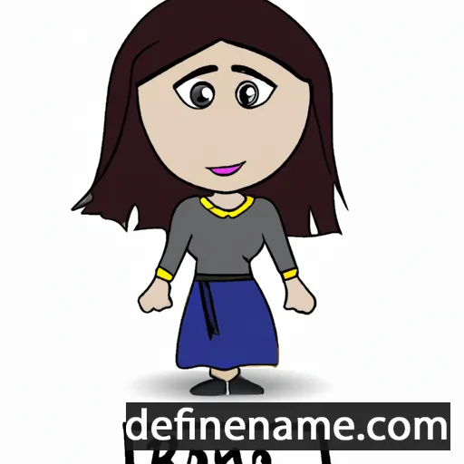 cartoon of the name Rania