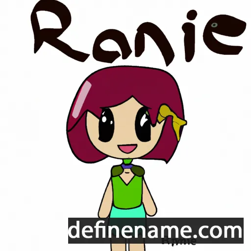 cartoon of the name Ranie