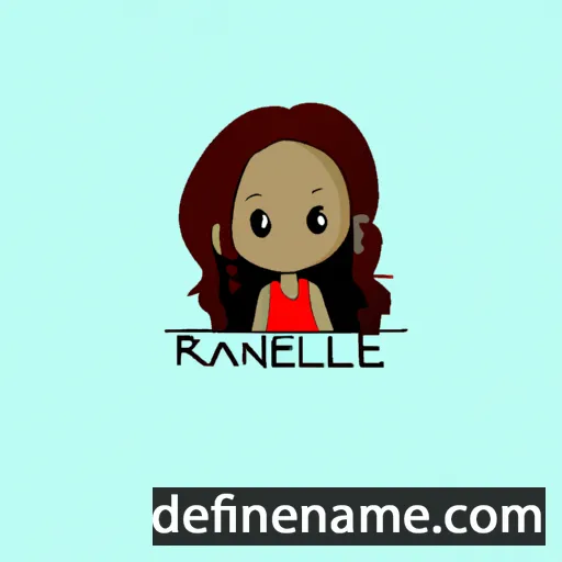 cartoon of the name Ranielle