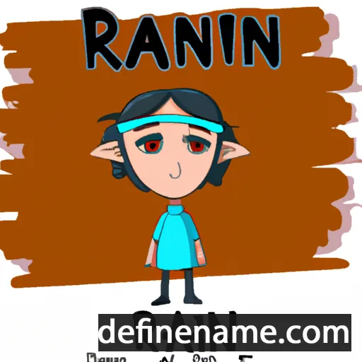 cartoon of the name Ranin