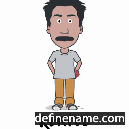 cartoon of the name Ranjeev