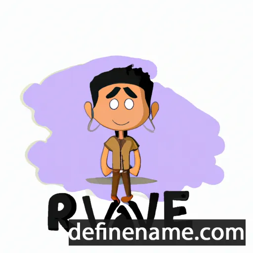 cartoon of the name Ranjiv