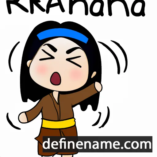 cartoon of the name Ranrha