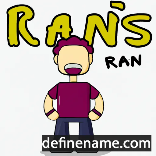 cartoon of the name Rans