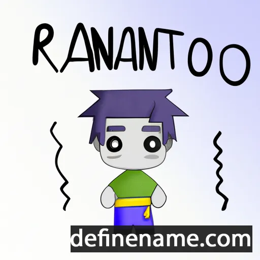 cartoon of the name Rantaro