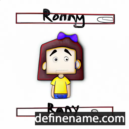 cartoon of the name Rany