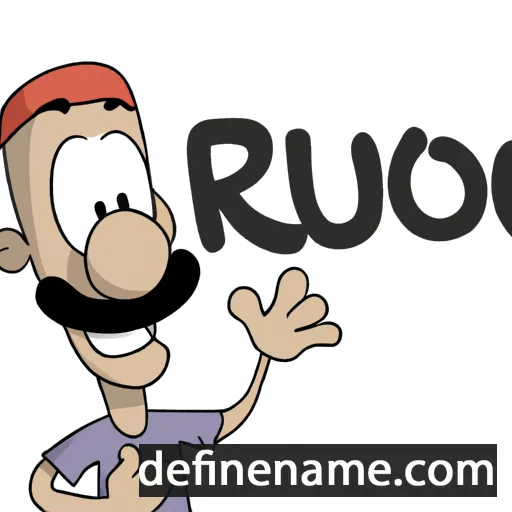 cartoon of the name Raouf