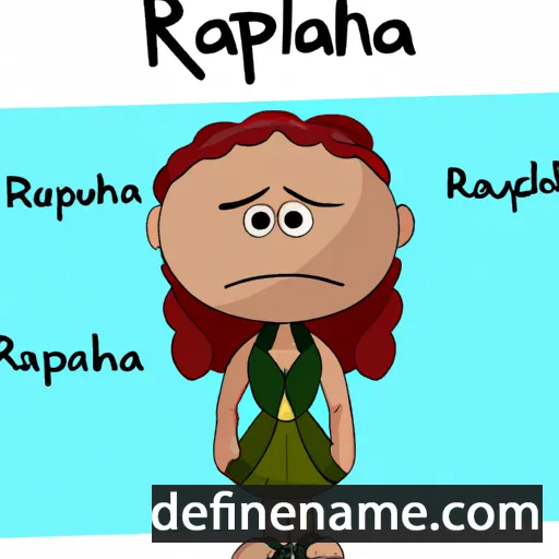 cartoon of the name Raphina