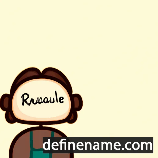 cartoon of the name Raquèl