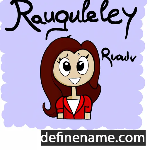 cartoon of the name Raquelly