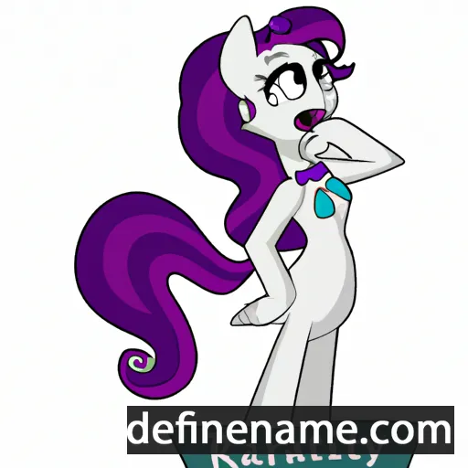 cartoon of the name Rarity