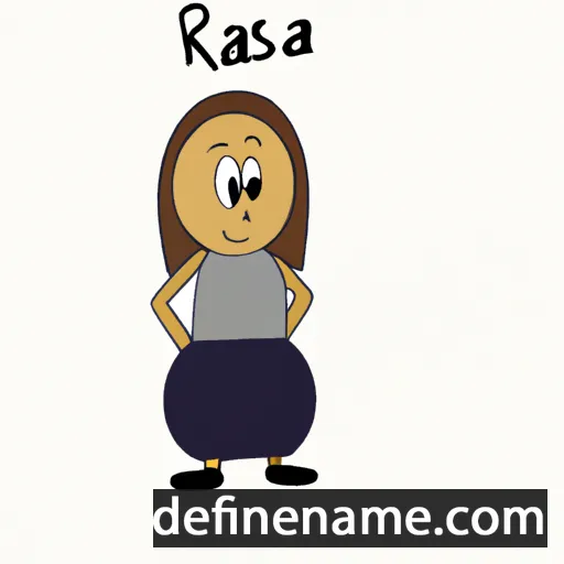 cartoon of the name Rašela