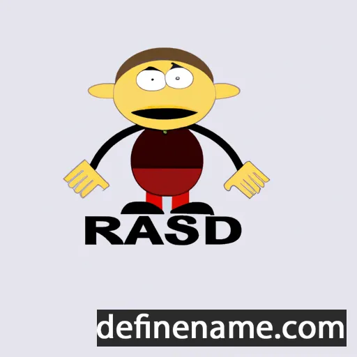 cartoon of the name Rašid