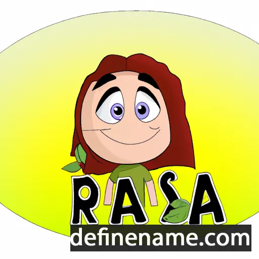 cartoon of the name Rasa