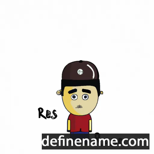 cartoon of the name Rasean